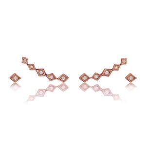 Luv AJ Diamond Kite Crawler + Stud Set - Rose Gold